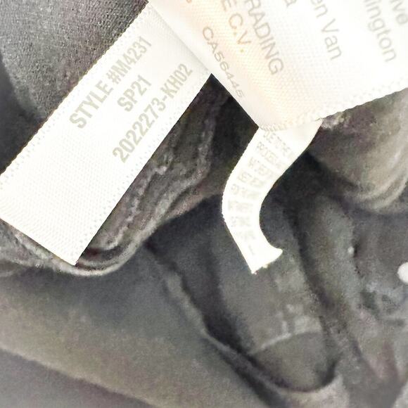 Madewell 9" Mid-Rise Skinny Button Front Black Denim Jeans Size 34 - Picture 7 of 10